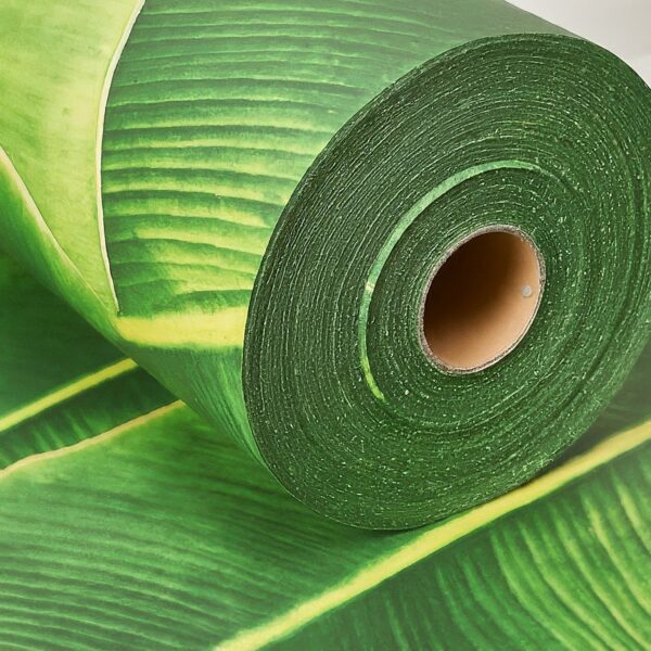 Premium Banana Leaf Pattern Paper Plate Raw Material Roll (120-150 GSM) - Eco-Friendly & Versatile